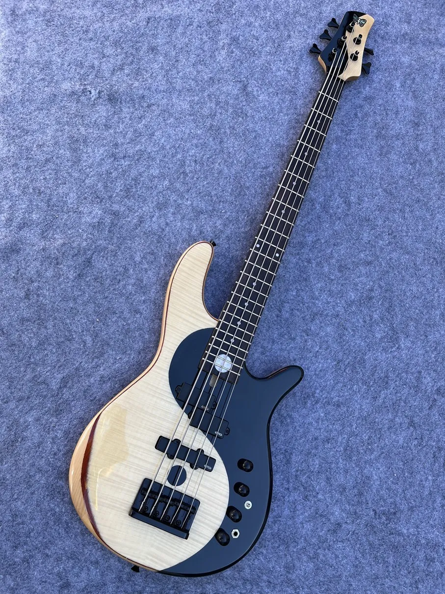 Factory direct sales classic butterfly electric bass guitar 5-string electric bass