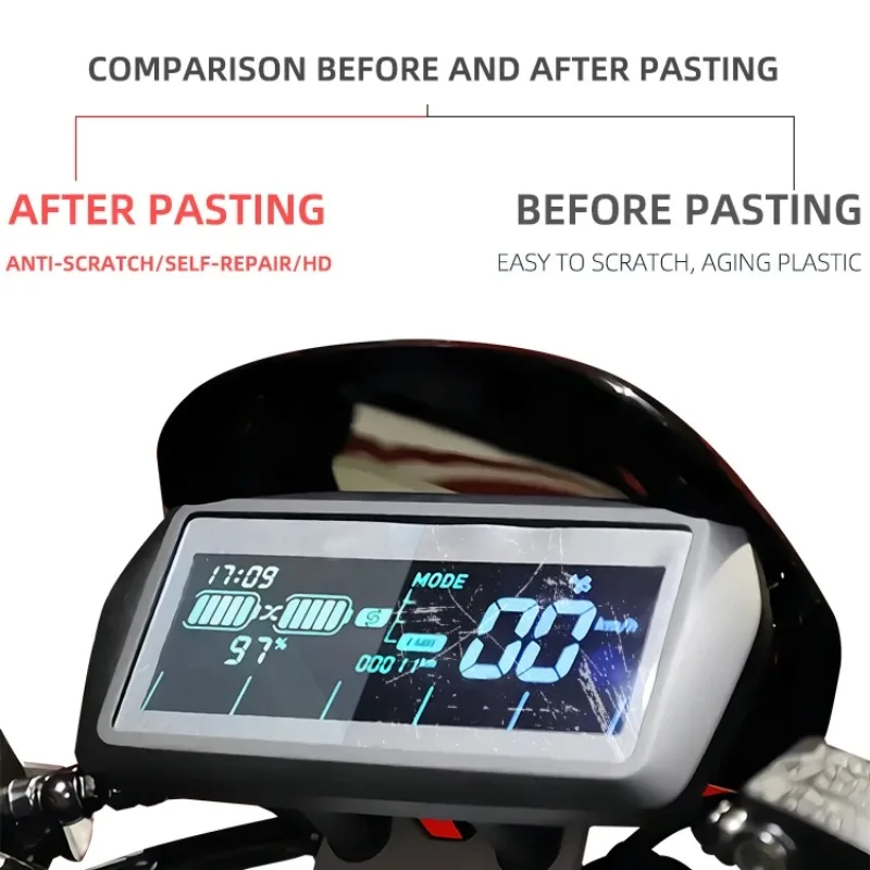 Spirit Beast Electric Scooter Speedometer Scratch Proof TPU Protection Film Dashboard Screen Instrument Film for NIU NGT NQi GT