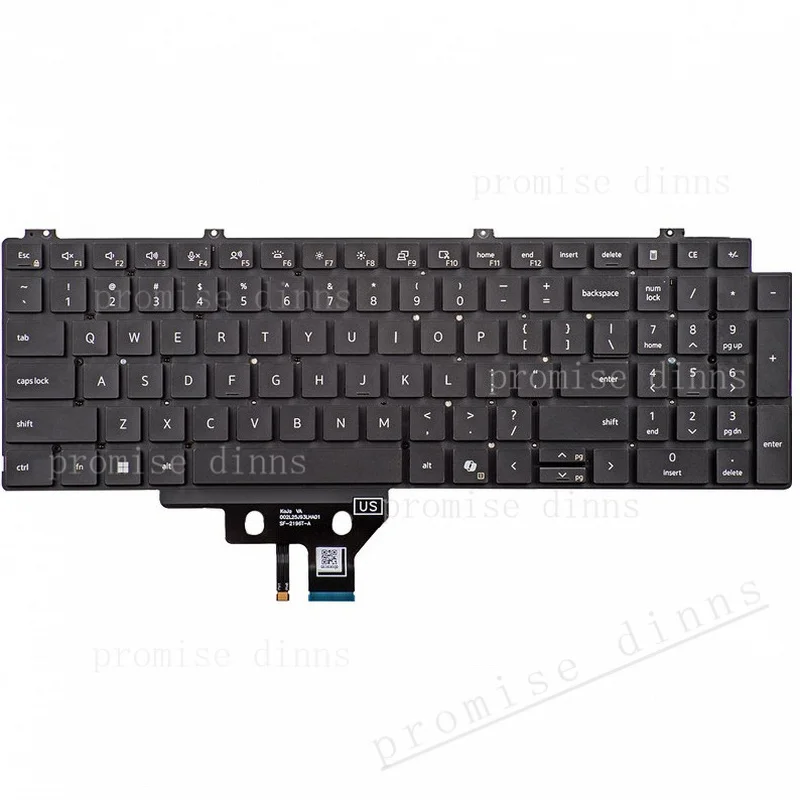 m-new-for-dell-pro-precision-5-16s-pw516260-pw516265-p151f-laptop-us-keyboard