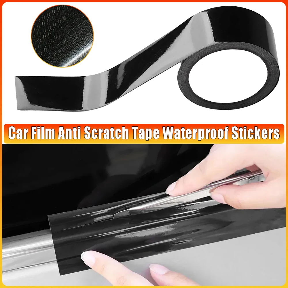 

Car Film High Gloss Vinyl Wrap Kit For Black Out Chrome Delete For Window Trim Auto Film Anti Scratch Tape Waterproof Stickers