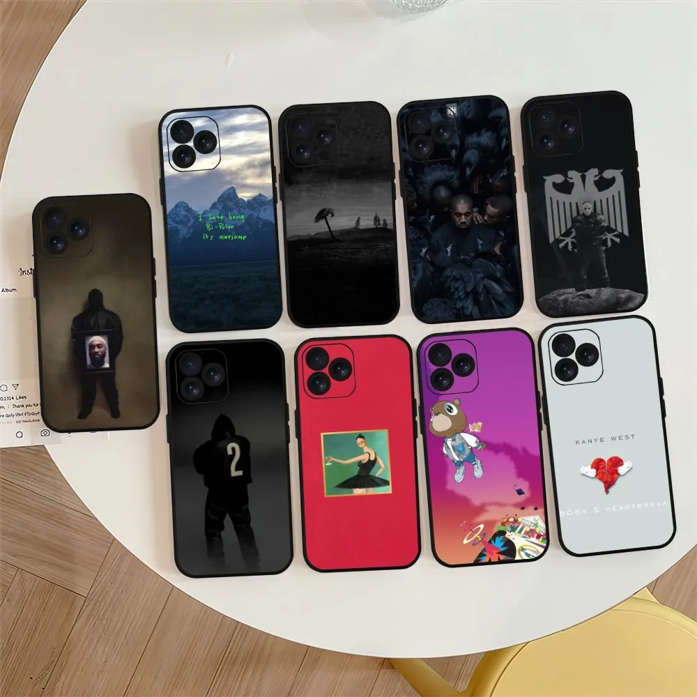 Kanye West Rapper Phone Case For iPhone 11 14 13 12 15 8 Mini Xr Xs X Xsmax Pro Max Plus Shell