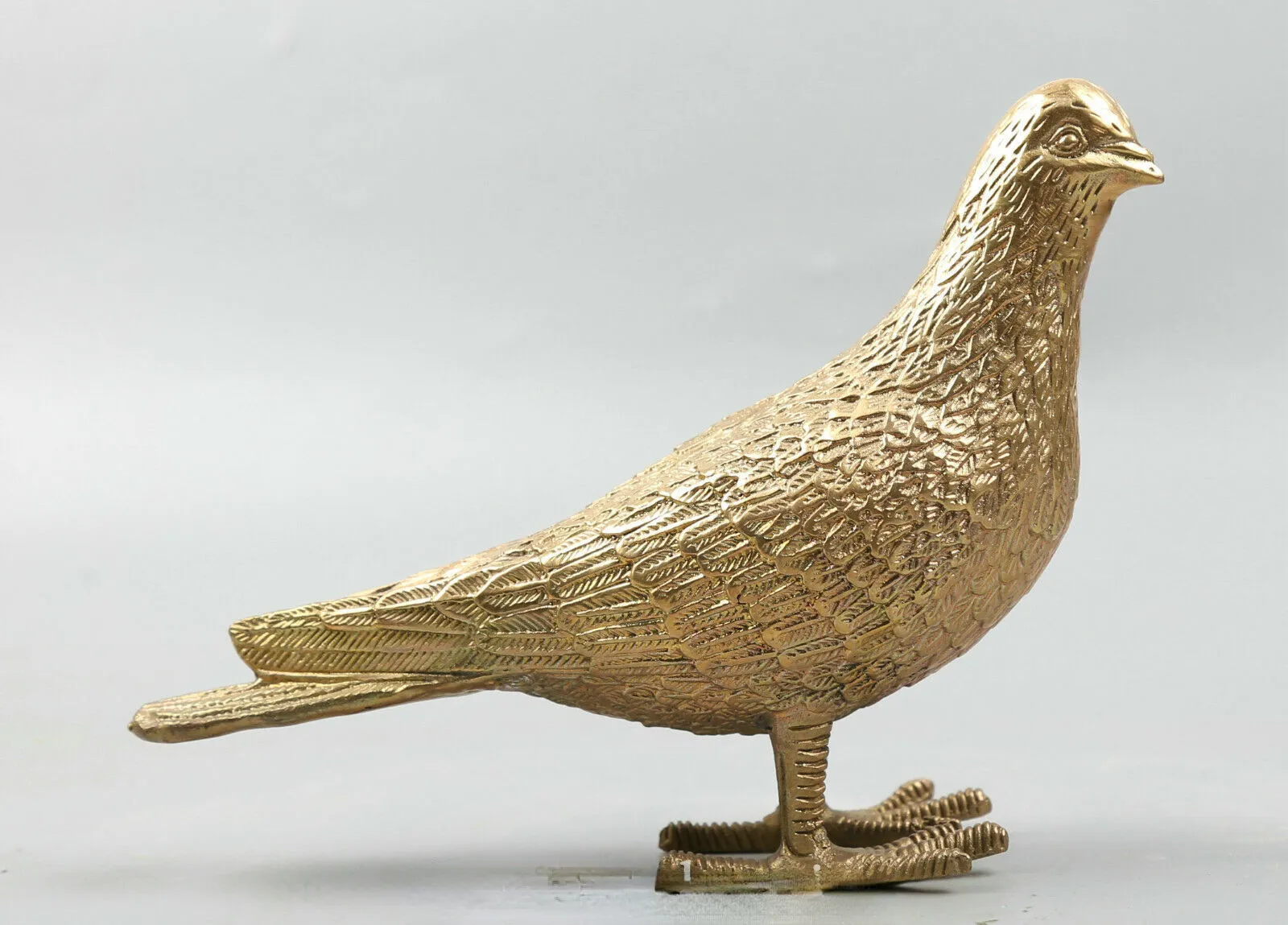 

8,1-дюймовая сборная китайская статуя фэншуй, бронзовая животное, голубь, переноска голубиной птицы