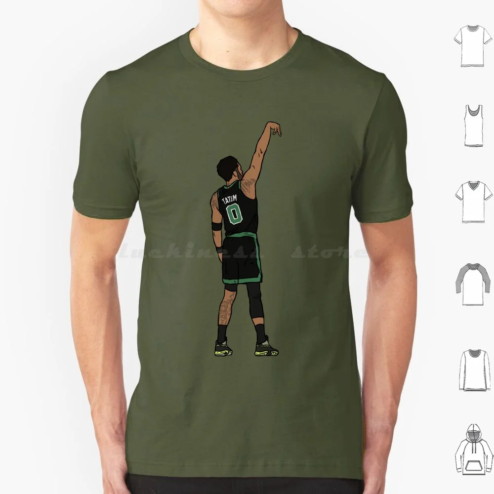 Jayson Tatum Holds The Release T Shirt Big Size 100% Cotton Sports Basketball Jayson Tatum Jt Tatum Three Pointer 3 Pointer