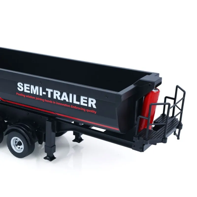 Neuer Huina 1/18 1509 RC-Sattelkipper mit elektrischer Hebefunktion für RC-Traktor-LKW 1501, Rücklicht, Stützfuß, ohne Sound-System, Spielzeug