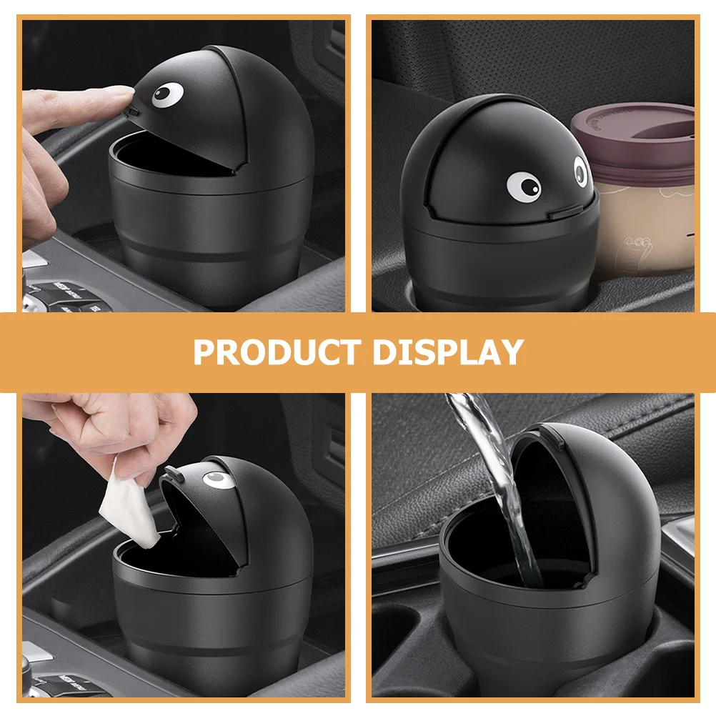 

2Pcs Car Trash Can Mini Trashcan Durable High Grade Plastic Prevent Waste Falling Out for Car Home Office Truck Camper