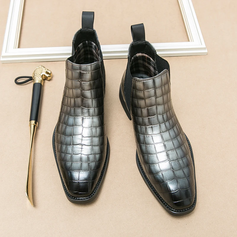 

Men's Vintage British Style Chelsea Boots Pu Leather Chelsea Boots