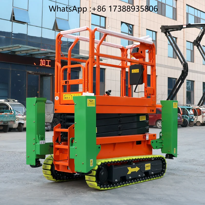 Professional Manufacturer Crawler Scissor Lift Electric Hydraulic Tracked Man Lift Scissor Lift for Construction