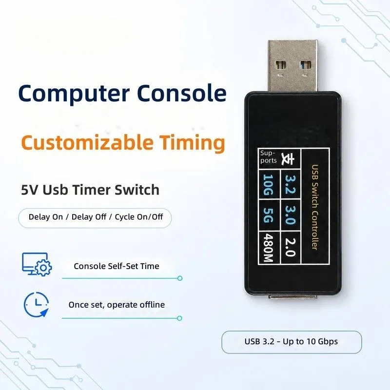 for 5V Timing Switch Computer Console Custom Delay Cycle On Off USB3.2 High Speed Transmission Module 10G