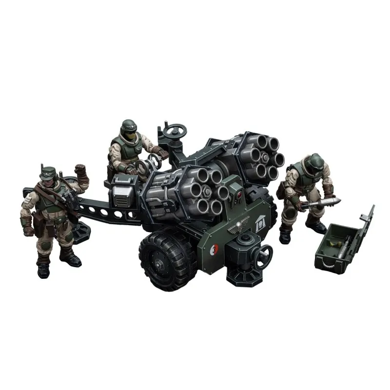 JOYTOY Astra Militarum Ordnance Team with Malleus Rocket Launcher 1/18 Action Figure Warhammer 40K Anime Mobile Soldier Toy Gift