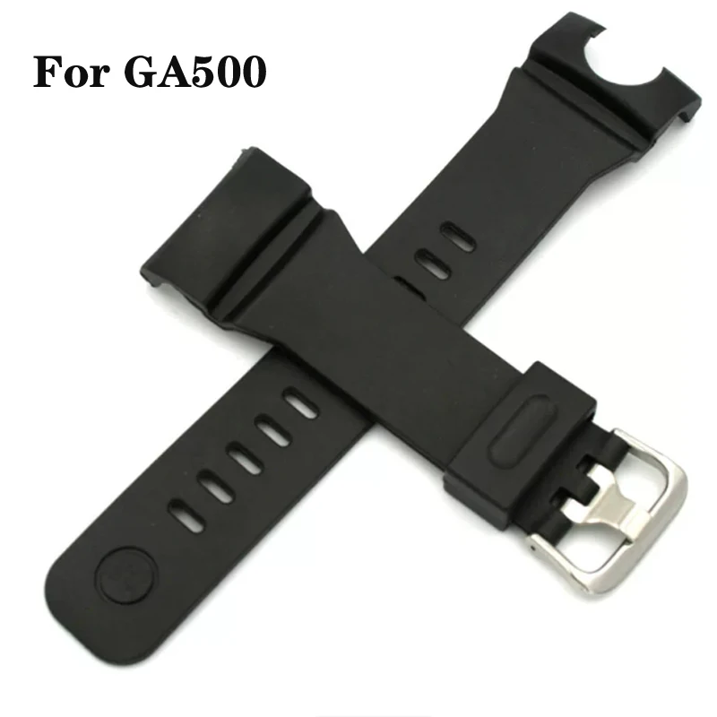 For Casio G-SHOCK Sport Silicone Watch Strap Men's GA-500 GA500 GA-500-1A Series Personalized Fashion Special Rubber Watchbands