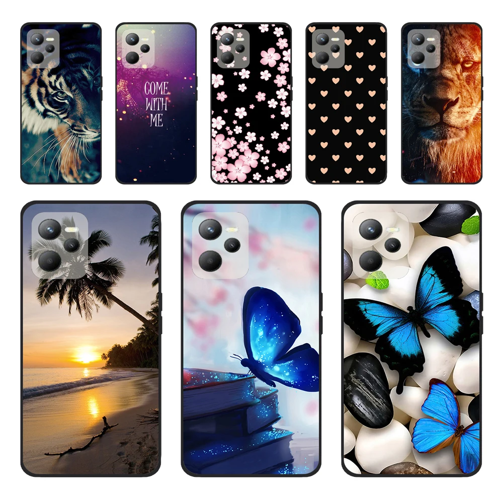 ل Realme C31 حافظة عالمية شفافة الوفير لينة غطاء من البولي يوريثان ل ممن لهم Realme C35 حافظة سيليكون شفافة Funda RealmeC31 C31 لطيف