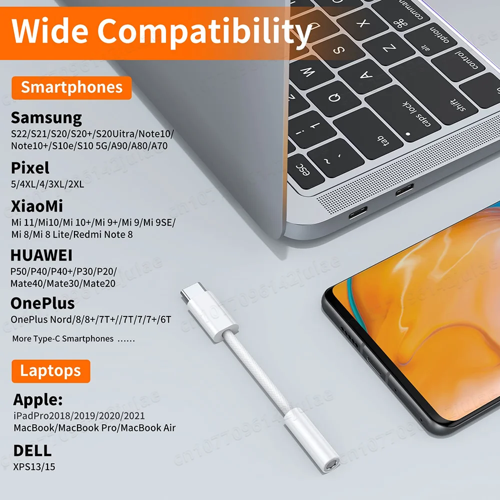 USB Type C to 3.5mm Female Headphone Jack Adapter USB C to Aux Audio  Cable Cord for iPhone 15 Plus15 Pro Max iPad Pro MacBook