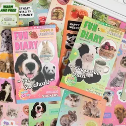 MINKYS 20 sheets/Piece Kawaii Scrapbooking Stickers Journal Decorative Sticker Accessories Stationery