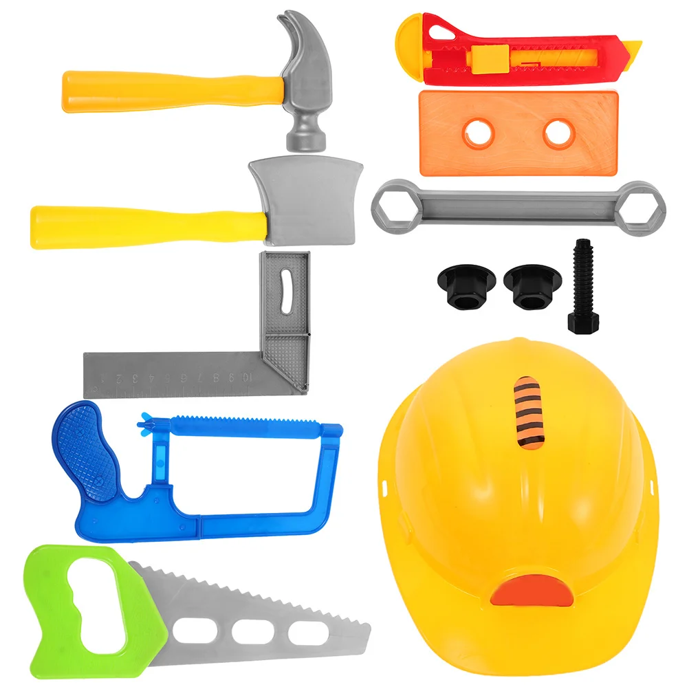 1 مجموعة أطفال أداة مجموعة الأولاد إصلاح اللعب التعليمية المطرقة قبضة التنسيق تطوير التعلم محاكاة وجع مفك البراغي