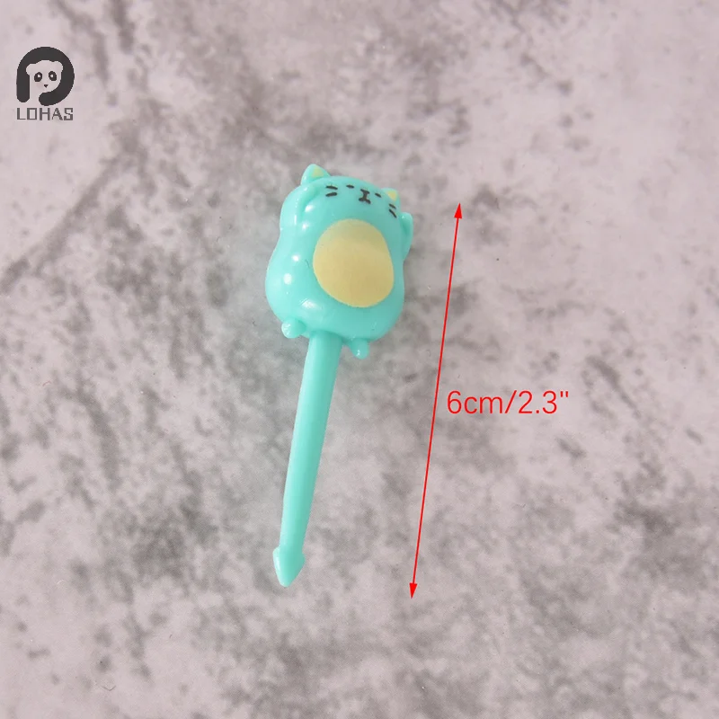 Cartoon Fruit Fork Toothpicks Cute Animal Food Selection Mini Lunch Box Decoration Children\'s Food Supplement Tool