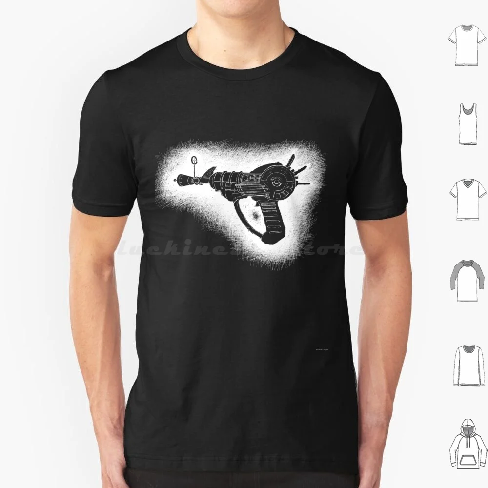 Sketchy Ray Gun White Version T Shirt 6Xl Cotton Cool Tee Ray Gun Sketchy Sketch Game Gamer Zombies Black Ops Weapons Gaming