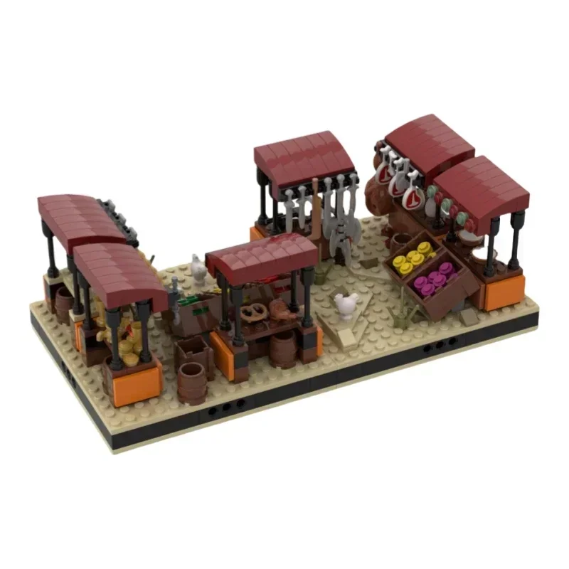 Star Movies Modello MOC Mattoni da costruzione Base militare Case nel deserto Tecnologia modulare Regali Vacanza per bambini Assemblare giocattoli Vestito