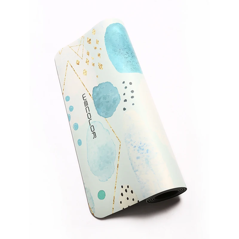 

Wholesale Non-Slip Printed PU Eco Natural Rubber Yoga Mat - With Carrying Strap (OEM Custom)