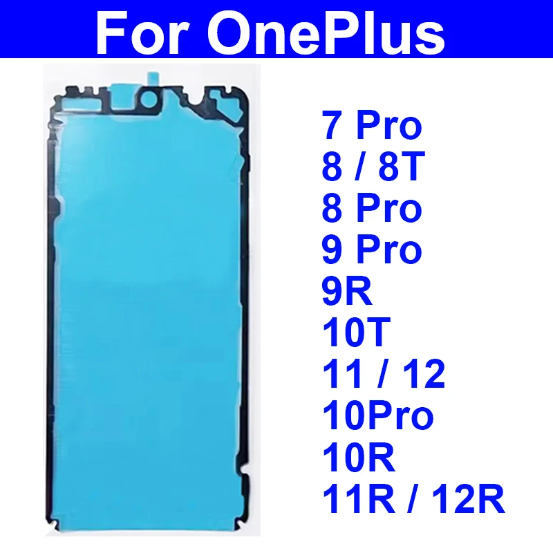 For Oneplus 1+ 7 8 9 10 Pro 8T 9R 10T 10R 11 11R 12 12R Front LCD Screen Adhesive Sticker LCD Adhesive Sticker Replacement Parts