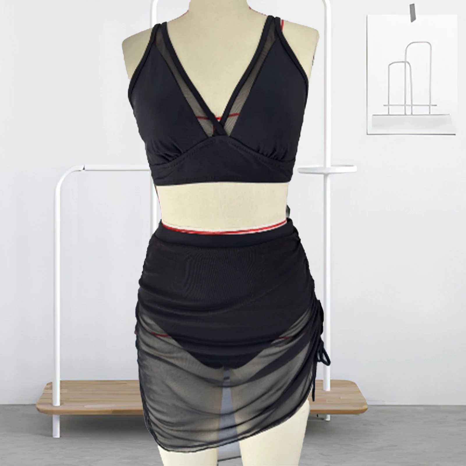 2023 strand 10 Farben 2023 Sommer Weiblichen Badeanzug Halter Brasilianischen Bikini Frauen Bademode Push-Up Bikini Set Ring Badeanzug