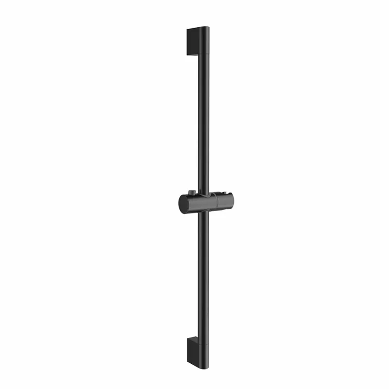 Adjustable Shower Bar Lifting Rod Extendable Wall Mount Shower Horizontal Bar Column Black White Chrome Bathroom Riser Slide