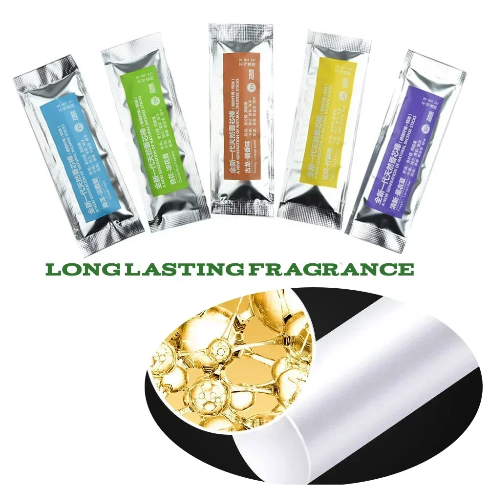 5pcs Car Air Vent Clip Freshen Perfume Fragrances Refills Aroma Sticks Auto Interior Flavoring Rods Car Auto Interior Accessory