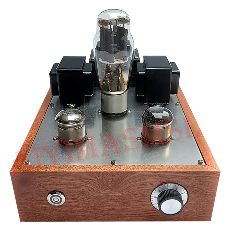 AIYIMA SMSL 717A 5U4G Tube Rectifier Pure Handmade Vacuum Tube Preamplifier No Noise Bottom ALPS Solid Wood Case Tube Preamp