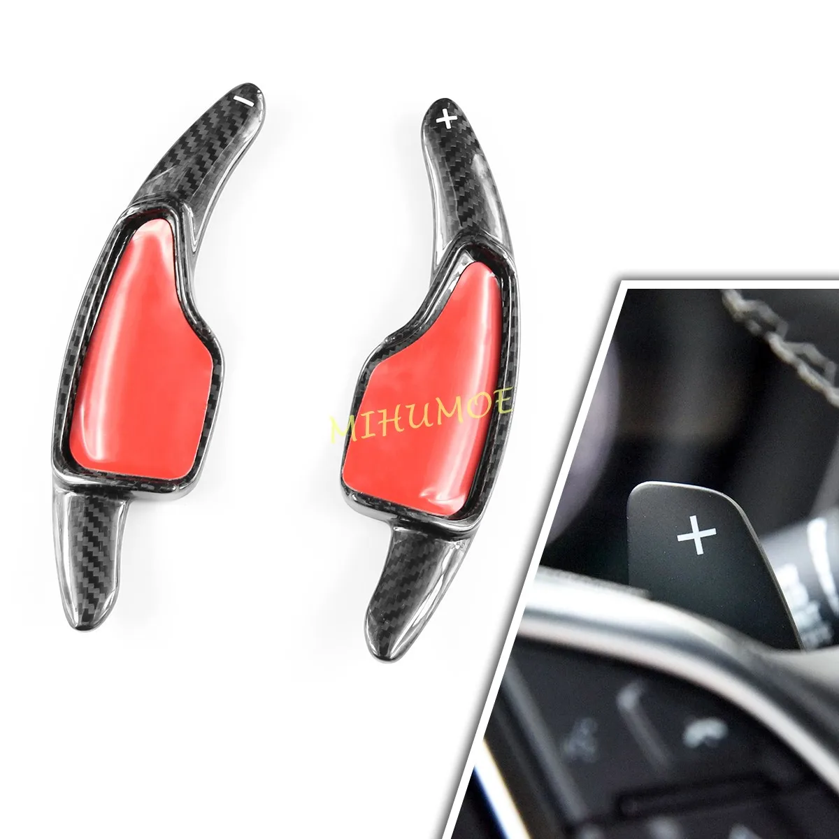 

For 2016-2023 Chevrolet Camaro Paddle Shifter Carbon Fiber Car Steering Wheel Shift Paddles Extension Shifters Accessories