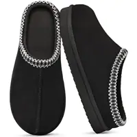 Crestar Women's Memory Foam Fuzzy Slippers New Genuine Suede Fluffy Slippers Women Men Cozy Warm House Shoes Indoor and Outdoor