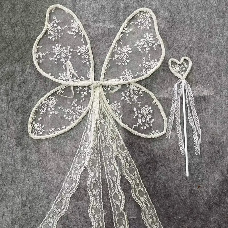 F19F ren thêu các cô gái Wing Đạo cụ thiết lập cây đũa tay thoải mái và nhẹ