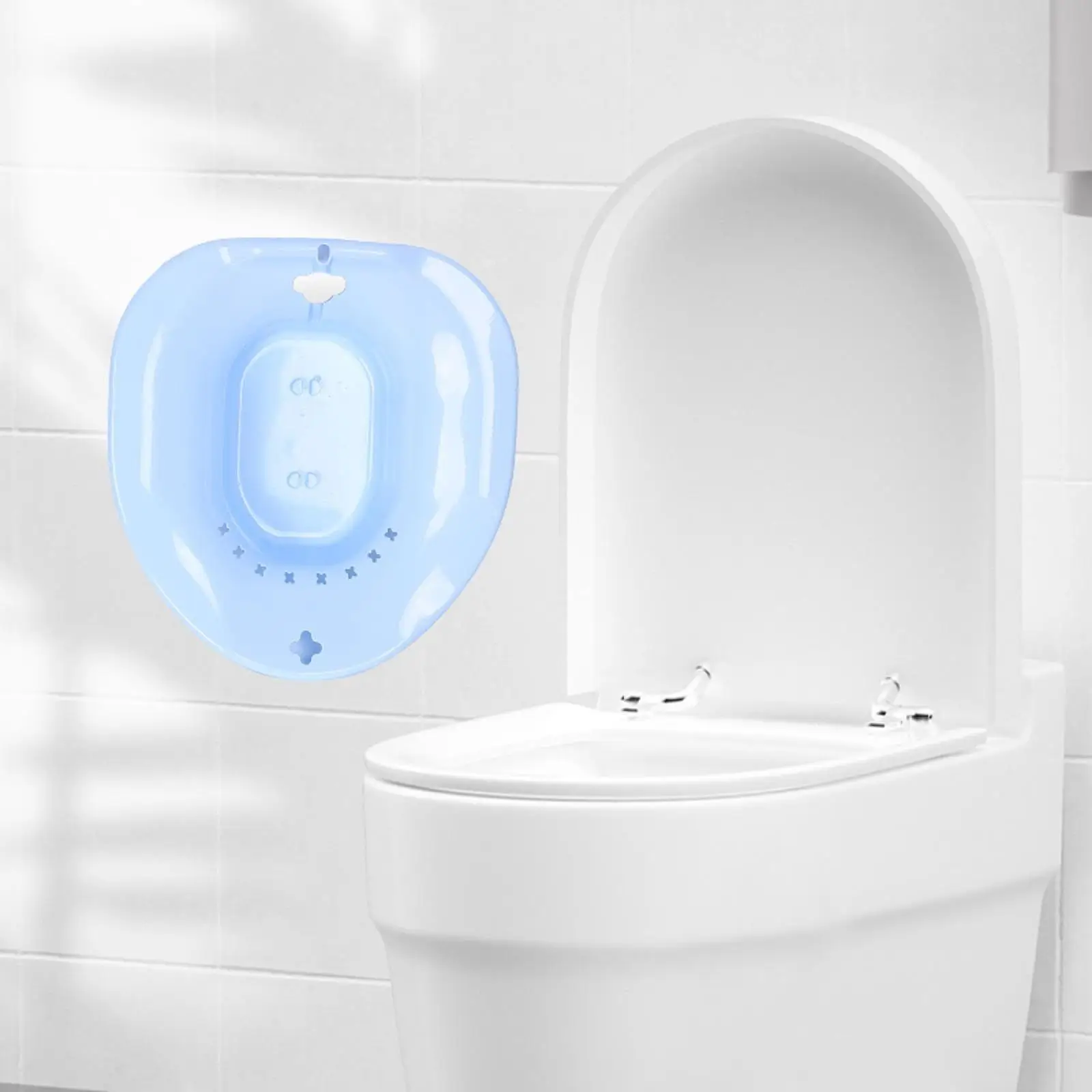 Sitz Bad Wastafel Ophangbaar Antislip Comfortabel Lichtgewicht Toilet Wastafel Benodigdheden voor Ouderen Patiëntenzorg Badkamer Vrouwen