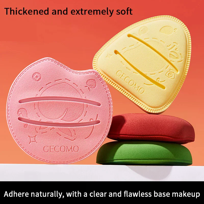 1 pz fondotinta creativo soffio di polvere cuscino d'aria super morbido trucco frullatore spugna applicatore cosmetico a doppio uso umido e secco