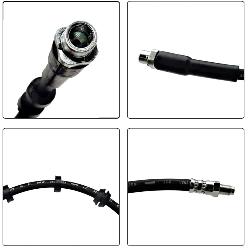 QM82 Precise Fit Heat Resistant Brake Hose for E60 E63 E64 F10 520i 630i 635i Optimally Performances 34326767390 34326760909