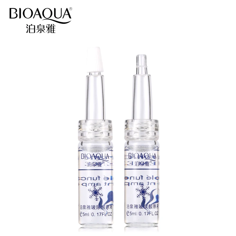 BIOAQUA Hyaluronic Acid Extract Hydrating Moisturizing Shrink Hair Firming Facial Essence 10PCS/Set