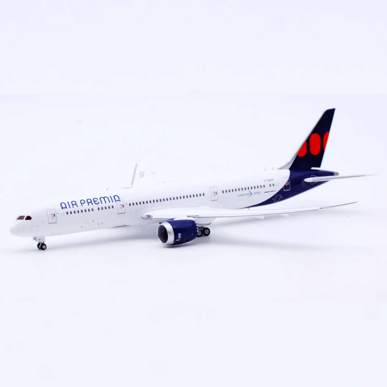 SA4085A سبيكة تحصيل طائرة هدية JC أجنحة 1:400 الهواء Premia بوينغ B787-9 دييكاست طائرة نموذج طائرة HL8701 اللوحات أسفل #5