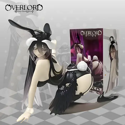Figurina Albedo costume da bagno anime da 13 cm - Simpatico modello da tavolo Hentai giocattolo con tappo per noodle da collezione