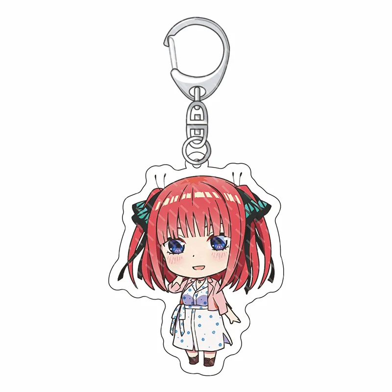 Anime fans The Quintessential Quintuplets Nakano Sanjiu a flower two is four leaves May love acrylic pendant case car key chain