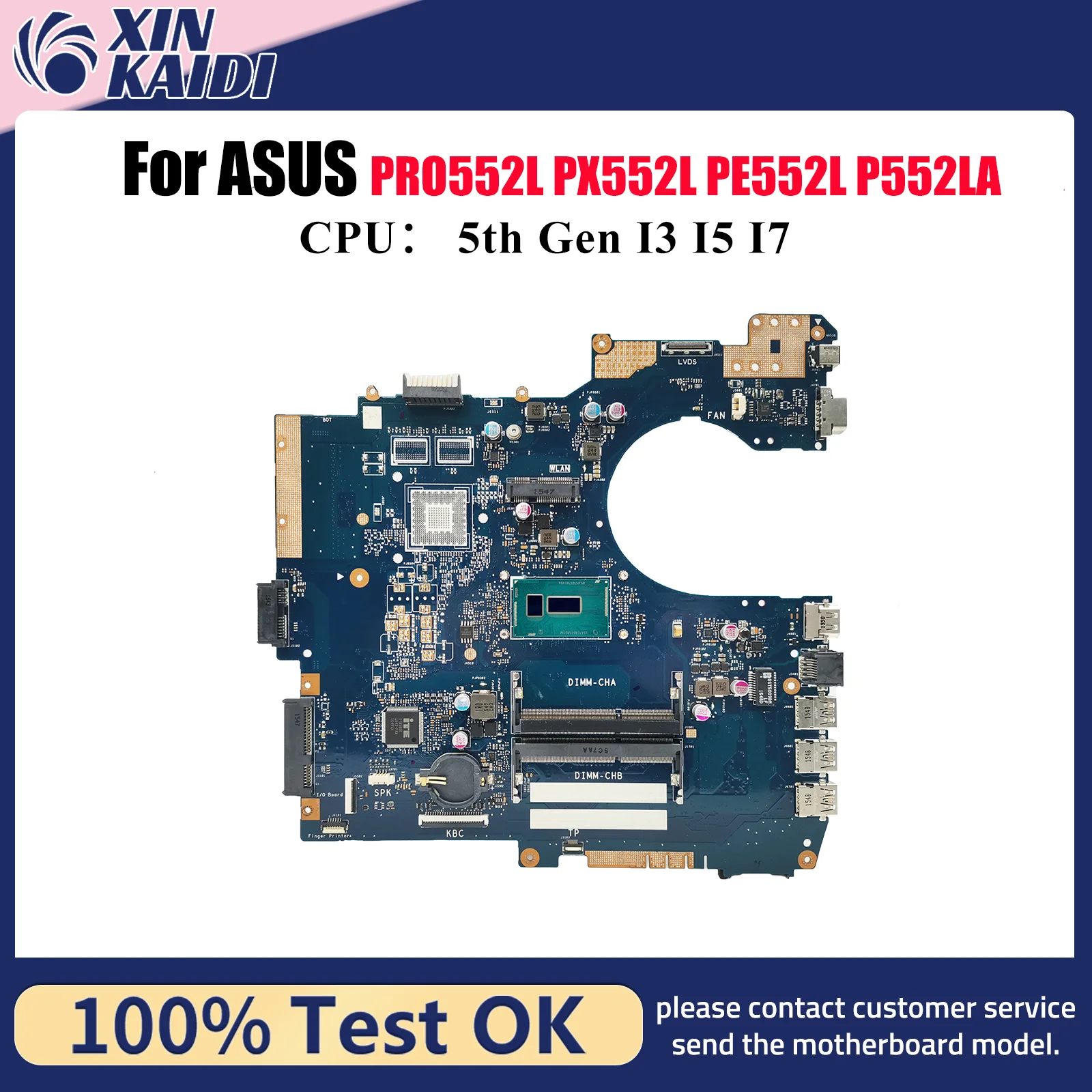 

P552LA Материнская плата для ноутбука ASUS ProArt P552LJ P552L PX552L PRO552L PE552L P552LA Материнская плата с процессором I3 I5 I7 тест ОК быстрая доставка