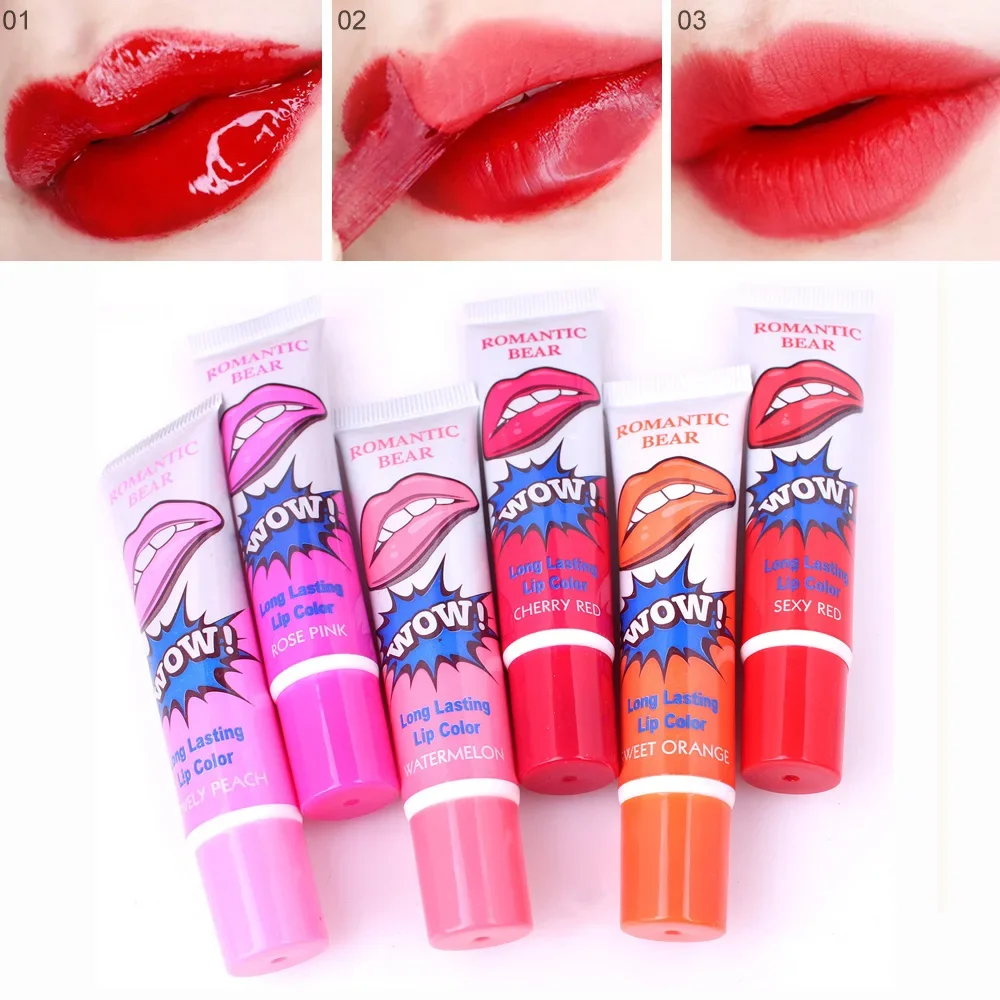 Lápiz labial líquido Magic Peel Off para mujer, tinte de brillo de labios de larga duración, resistente al agua, tatuaje de labios increíble, maquillaje cosmético, 6 colores