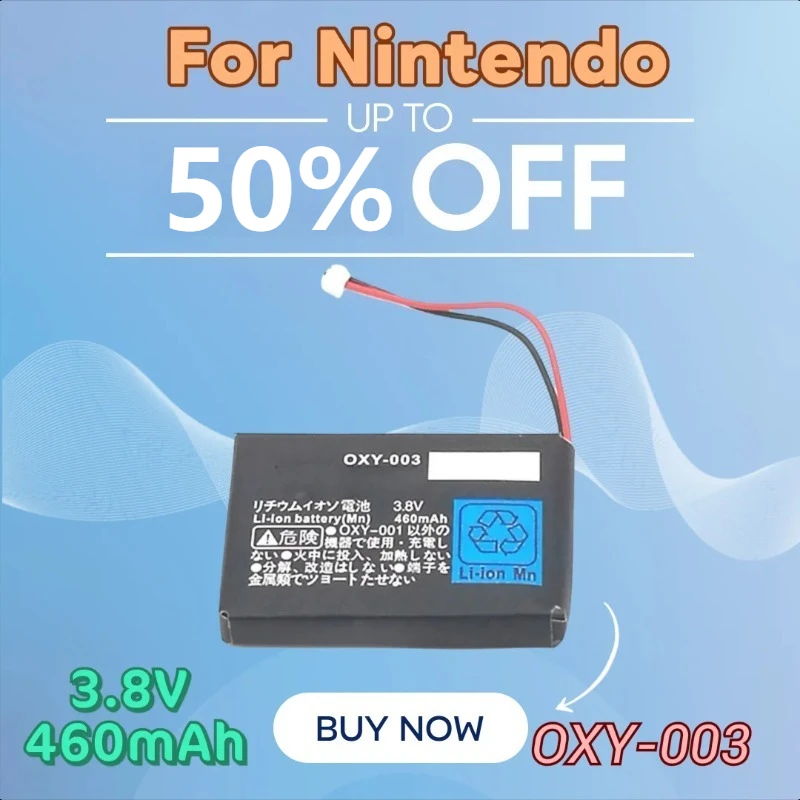

3.8V 460mAh OXY-003 Built-in Rechargeable Battery for Nintendo Retro GBM Game Console