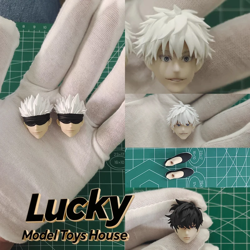 Stock Limitado: Figura de Anime Gojo Sung Jin-Woo 1/12 con Escultura de Cabeza Detallada y Modelo de Pies Reemplazables para Cuerpo Romankey de 6 Pulgadas