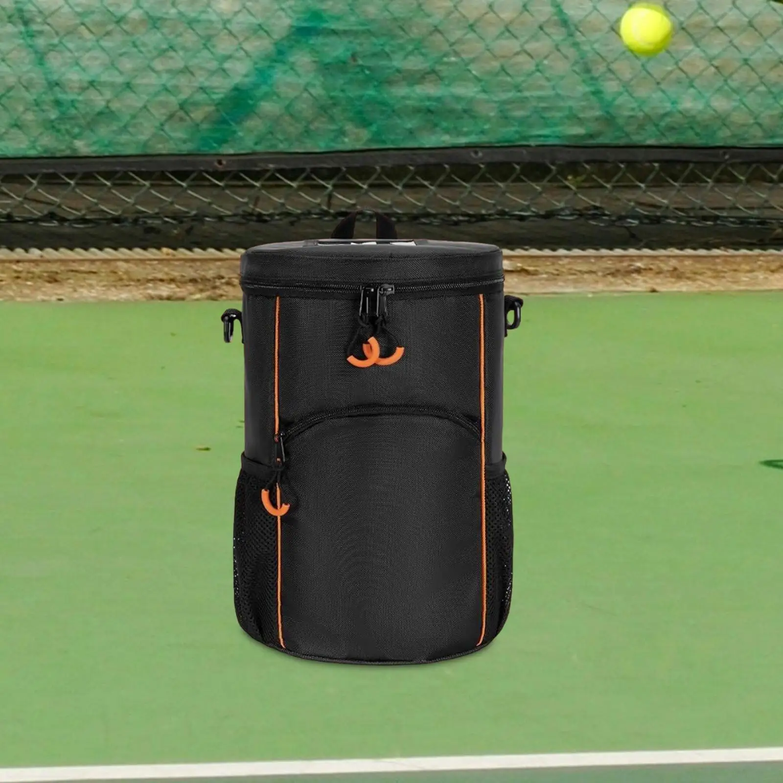 Tennis Ball Bag Tennis Balls Storage Bag Zipper Closure Adjustable Strap Tennis Carry Bag for Table Tennis Baseball