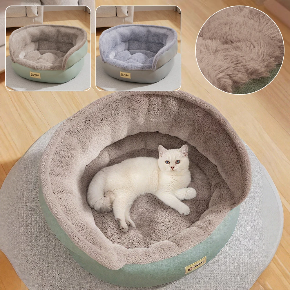 

Dog Bed Warm Cat Kennel Winter Plush Puppy House with Thickened PP Cotton Dogs Sofa Suitable for Small Medium Pets Hund Zubehör