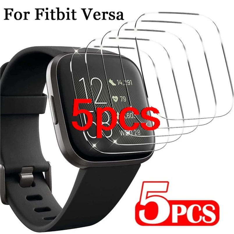 

5 шт. HD прозрачная защита для Fitbit Versa пленка из закаленного стекла полная защита от царапин защитная крышка для экрана Verre Trempe