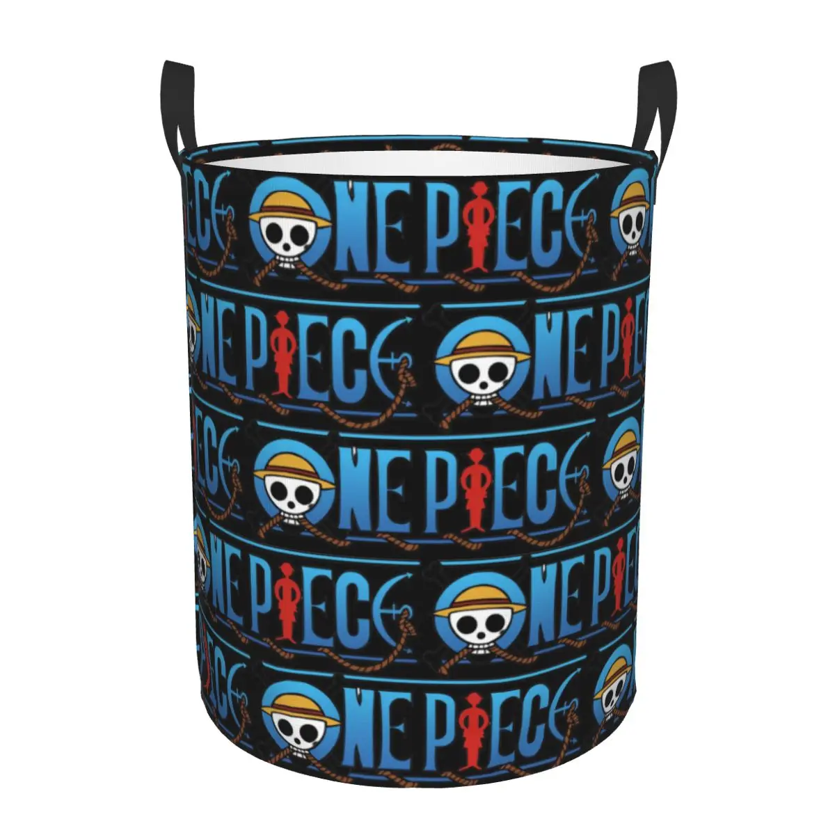 Custom Pirates Skull One Pieces Laundry Basket Collapsible