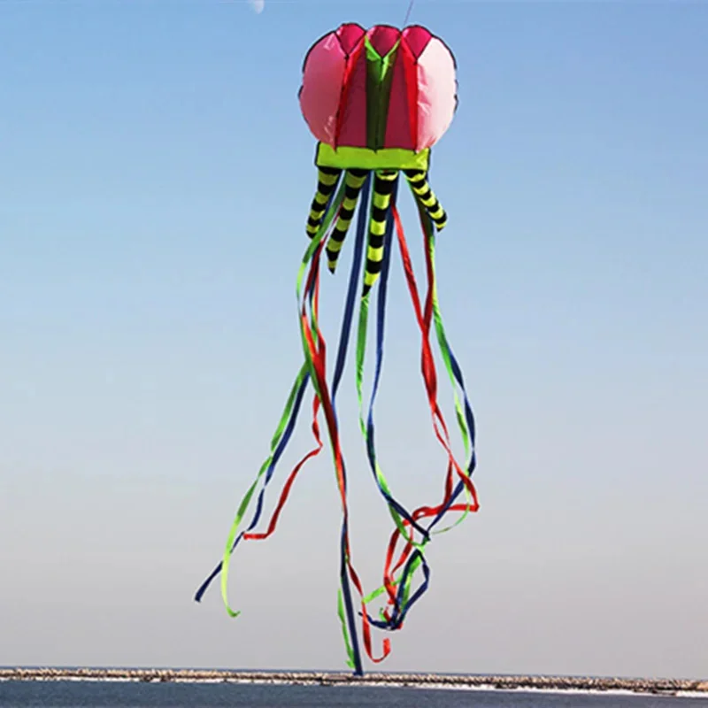 free shipping 8m jellyfish kites flying for adults kites line nylon kites factory giant flying kite windsurfing equipment flying