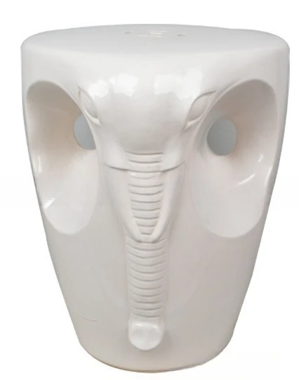 

Butterfly Owl Elephant, Color Glaze Ceramic Stool, New Chinese Hollow Out, Ornament Crafts