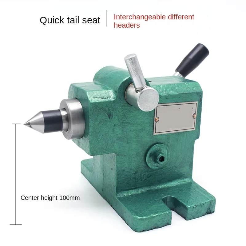 DIY Lathe Tailstock Assembly Woodworking Retractable Beads Machine Thimble Movable Top Spindle 21