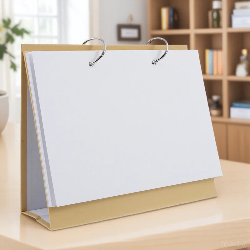 1Set Calendar Making Blank Loose-Leaf Book Smooth Lined Kraft Paper for DIY Hand-Painted Doodle Scrapbook Decoration