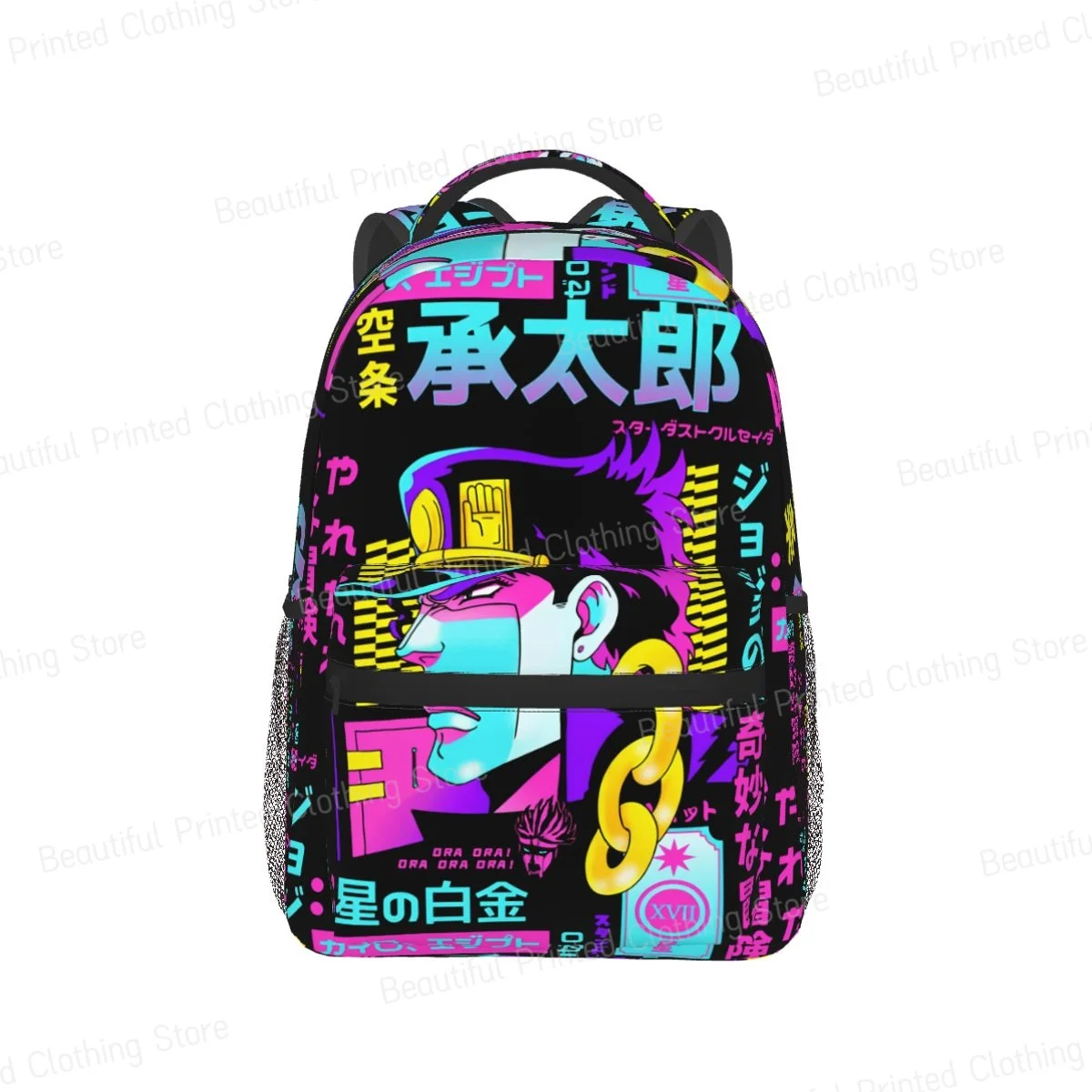 Versatile Backpack Boys Girls Bookbag JoJo Bizarre Adventure Anime Teenage school bag Daily portable bag